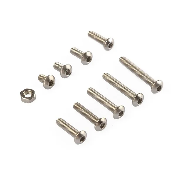 340PCS/SET M3 Stainless Steel Hex Socket Screws Nut Set With Box nut sock metic nut and bolt assortment thumb screw m3