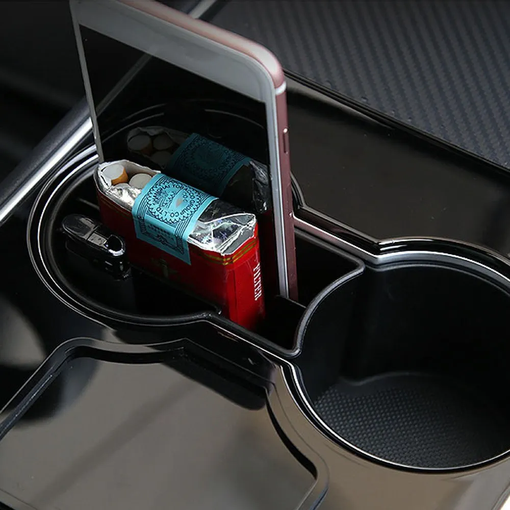 

For Tesla Model 3 Car Center Console Multifunctional Storage Stuff Organize Car Storage Box Leather Armrest Cover