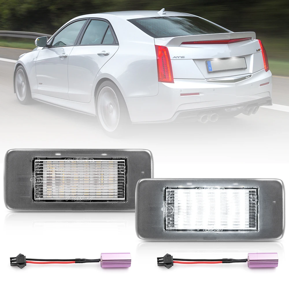 

2pcs Canbus LED License Number Plate Light For Cadillac ATS 2013-2019 Escalade ESV 2015-2019