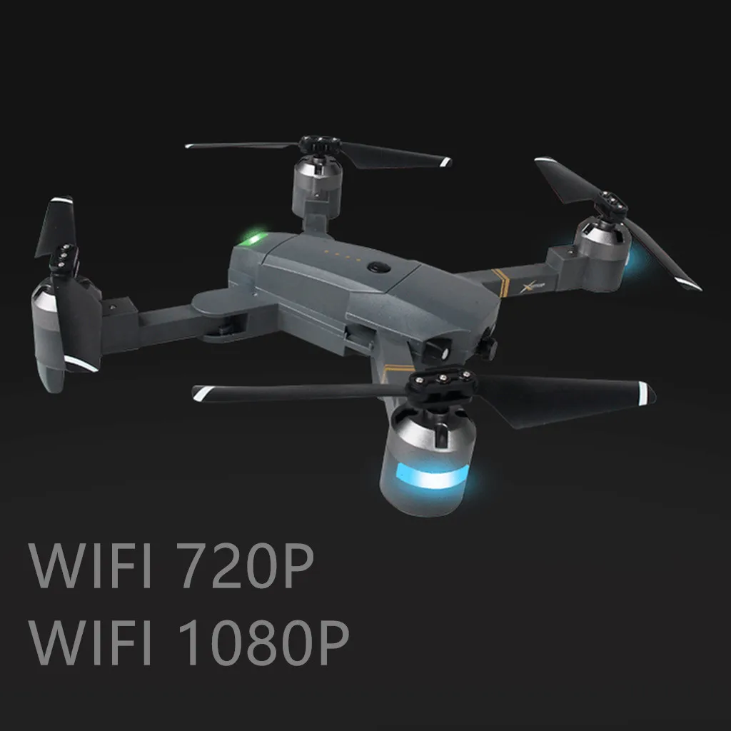 XT-1 светильник Wi-Fi режим удержания высоты складной Безголовый Радиоуправляемый квадрокопт селфи Дрон Начинающий управление Радиоуправляемый вертолет квадрокоптер