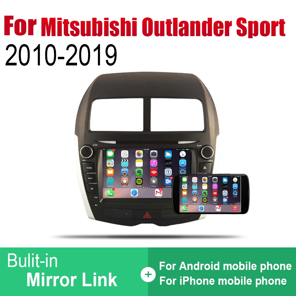ZaiXi автомобильный dvd-плеер gps навигация для Mitsubishi Outlander Sport 2010~ автомобильное мультимедиа андроид экран системы радио стерео