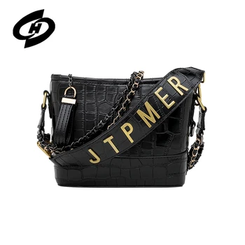 

Women Hand Tote Bucket Bag New Designer Purse and Handbags Messenger Crossbody Bags for Two Shoulder Strap PU Crocodile Prints