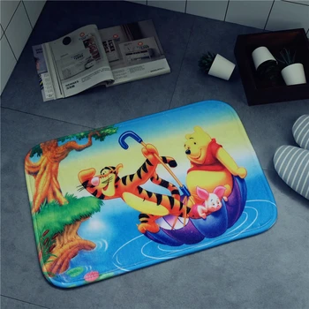 

Cartoon winnie the pooh mat cushion 38x58cm Door mat Bathroom Mat kitchen Doorway children room balcony mat Bedroom Carpet