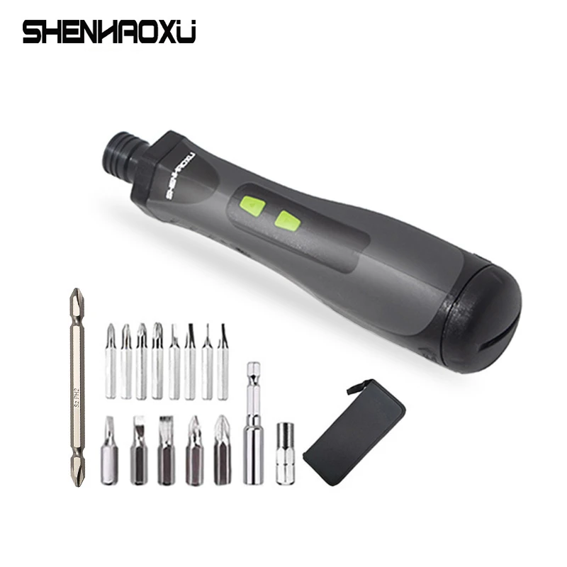 Mini Cordless Electric Screwdriver 6V Battery Operated Drill Tool Set Metallurgy Gear Set Manual And Automatic Power Tool electric screwdriver cordless 2000mah rechargeable battery power tools set manual and automatic integrated led repair tools