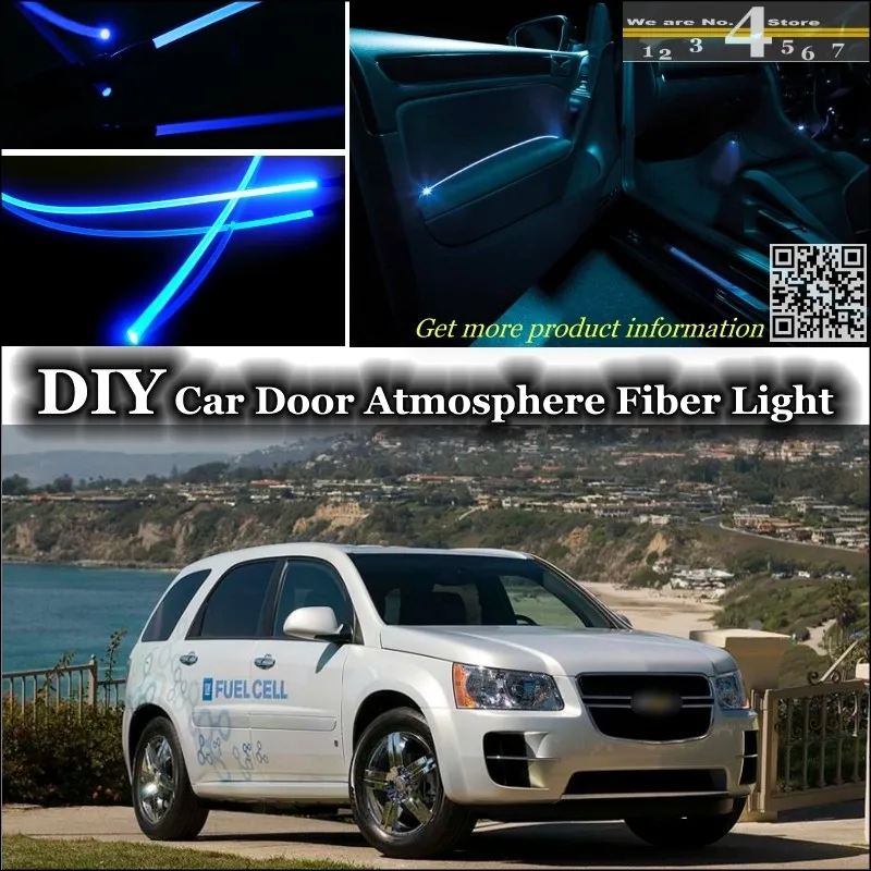 

For Chevrolet Equinox interior Ambient Light Tuning Atmosphere Fiber Optic Band Lights Inside Door Panel illumination Tuning