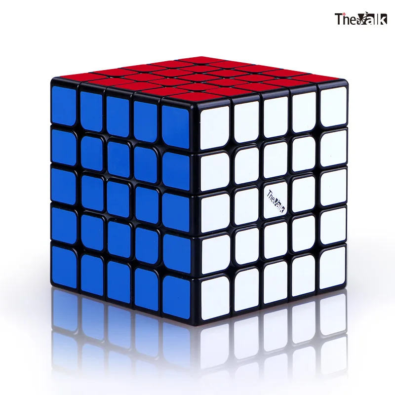 QiYi VALK5M 5x5x5 62 мм Магнитные профессиональные кубики Magico скорость Neo Cube Cubo Magico взрослые антистресс головоломка игрушки для детей - Цвет: Black No box