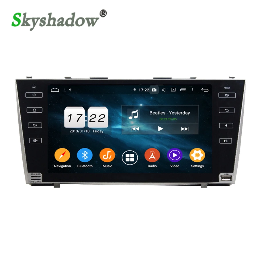 DSP Android 9 0 4 ГБ 32 &quotips Автомобильный мультимедийный радио плеер Wifi RDS gps карта DVR ТВ