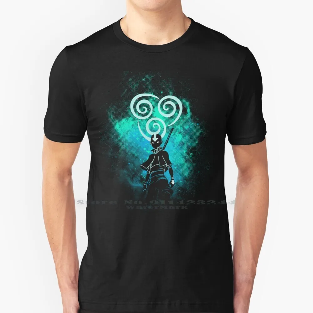 Maglietta Air Art Cotton 6Xl Aang Kora Katara Space Anime Japan Manga Geek Nerd Trendy Zuko Toph Sokka Kanji Colors Light The