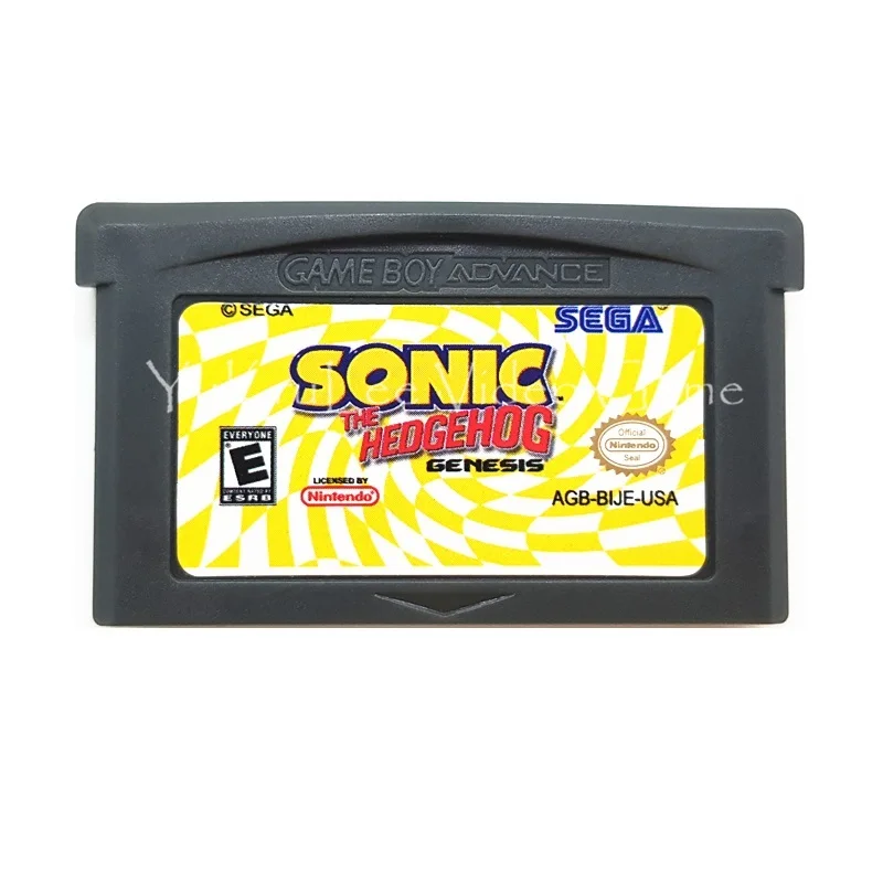 SonicSeries 32 бит видеоигры картридж Консоли Карты для nintendo GBA серии консолей английский язык - Цвет: Sonic Hedgehog