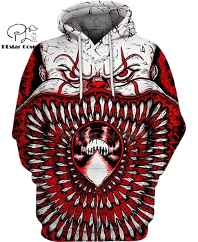 

PLstar Cosmos horror movie It Haunted House Halloween 3d hoodies/Sweatshirt Winter autumn funny Harajuku streetwear-5