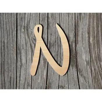 

N - Letter - Disney Inspired - Laser Cut Unfinished Wood Cutout Shapes