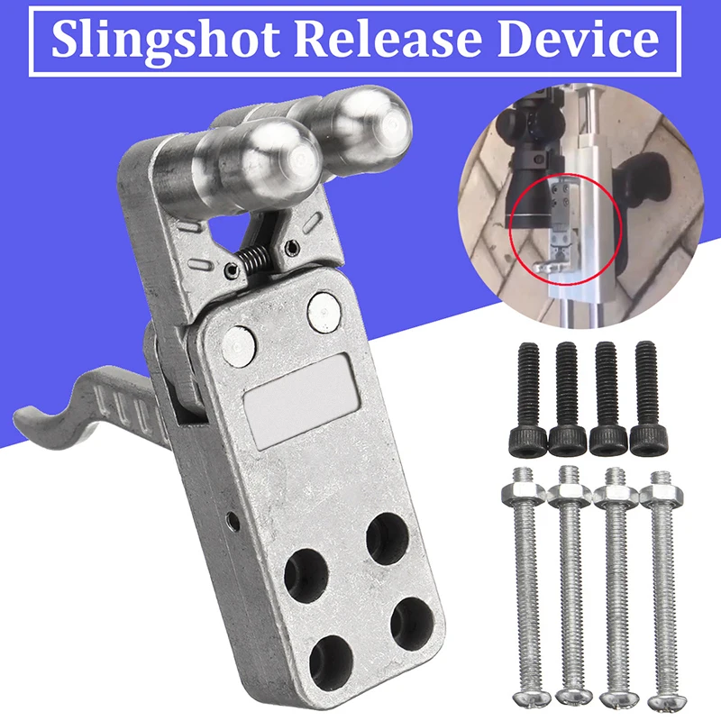 Stainless Steel Slingshot Release Device DIY Catapult Rifle Trigger With Screw 