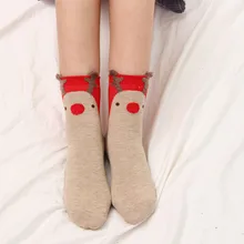 Носки женские Харадзюку унисекс животные зима теплая Кровать сна Рождественский подарок Горячие Смешные skarpetki calcetines