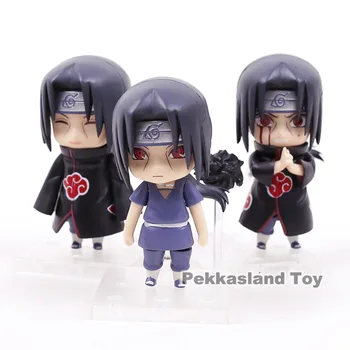 

Anime Naruto Shippuden Uchiha Itachi Q Version PVC Action Figures Toys Dolls 3pcs/set
