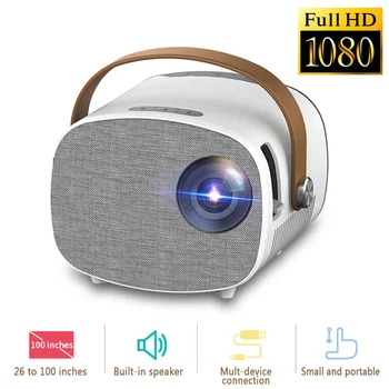 

LED Mini Projector 640x360 Pixels Supports 1080P HDMI USB Home Theater Desktop Audio Portable Projector Home Media Video Player