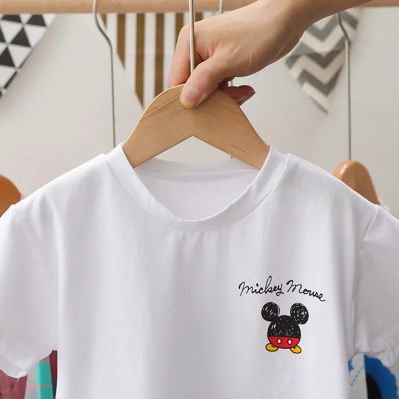 baby boy clothing sets Baby Girls Boys Summer Cartoon Mickey Mouse Sets Clothes Toddle Kids Cotton Short Sleeve T-Shirt+Pants Suits Children Clothing cute Clothing Sets