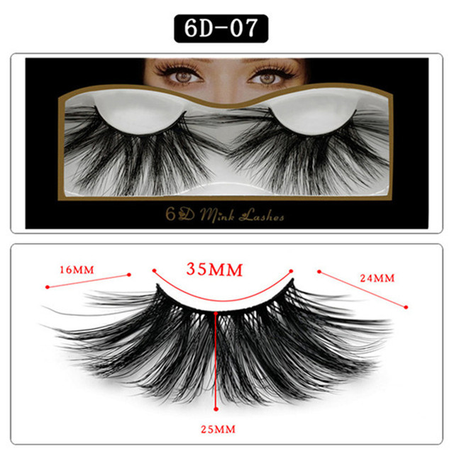 25mm Eyelashes 3D Mink Hair Handmade Natural Natural Long Eyelashes Mink Hair Bundle Eyelash Makeup Eyelash Extension