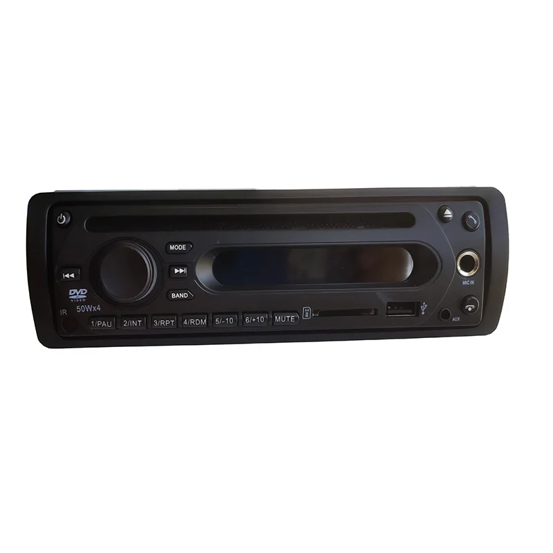Автобус в тире Один din dvd-плеер автомобиля с USB SD жесткий диск и bluetooth FM микрофон вход дистанционное управление с 24 В вход 4x50 Вт