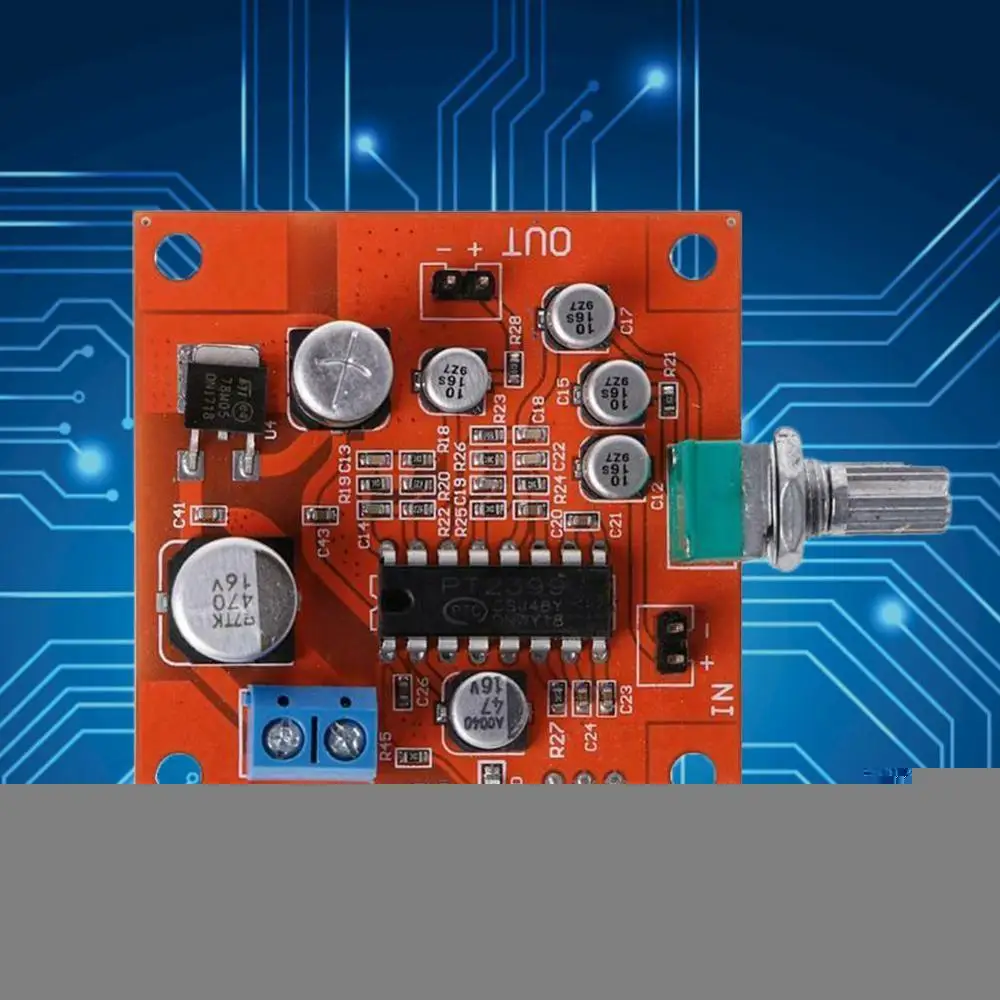

PT2399 Microphone Reverb Plate Reverberation Board Function Module Preamplifier No A6C1