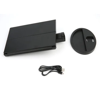 

Portable Three Folding Table LED Lamp Luminous Makeup Mirror Cosmetic Mirror Adjustable Tabletop Countertop Light Mirror