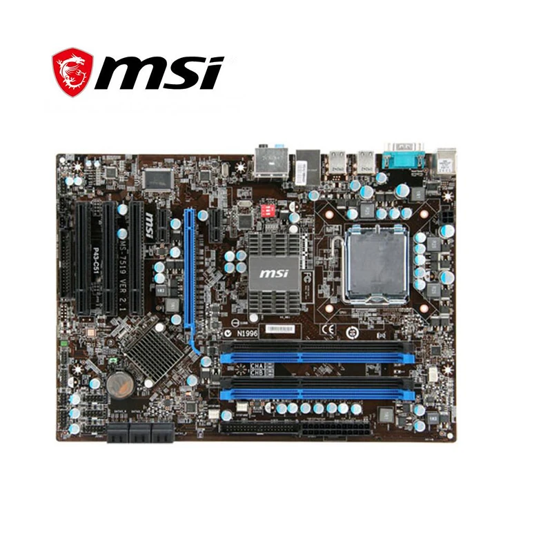 Для MSI P43-C51 материнская плата LGA 775 DDR3 16 ГБ для Intel P43 настольная SATA II PCI-E X16 б/у |