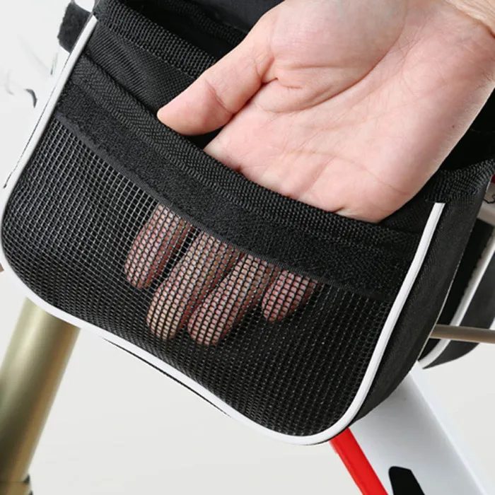 Durable Large Capacity Bike Bicycle Front Basket Waterproof Tube Handlebar Bag Outdoor Accessories THJ99