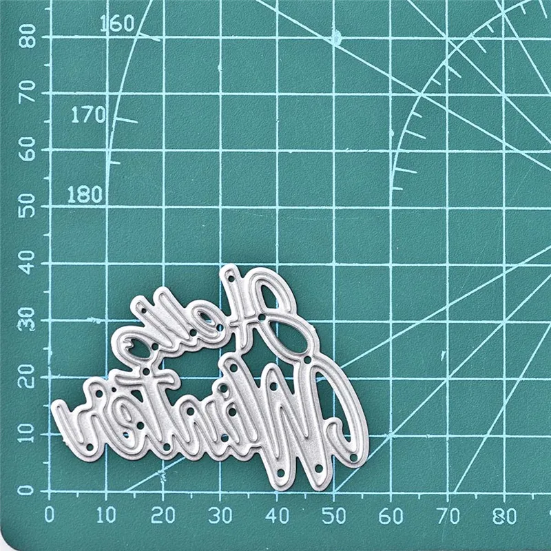 

Eastshape Letter Dies Hello Winter/spring Metal Cutting Dies Scrapbooking Card Making Embossing Stencil Die Cut Template Dies