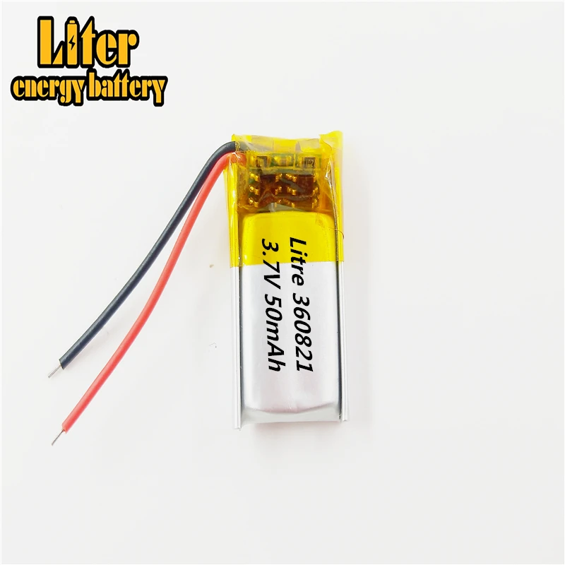 351020 3 7 v 360821 50mAh литий полимерный LiPo аккумуляторная батарея ионный Литий для DIY Mp