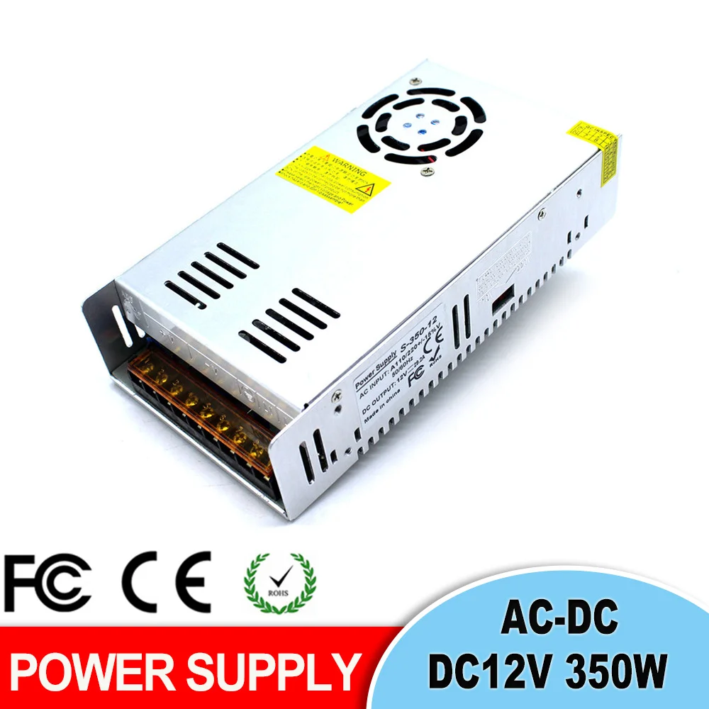 Импульсный источник питания DC12V 29.2A 350 Вт Светодиодный драйвер адаптера AC DC 12 В
