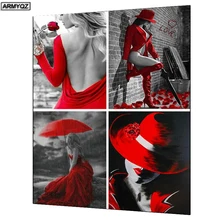 Алмазная живопись на заказ, женская шляпа, алмазная вышивка 5d, сделай сам, полная квадратная Алмазная мозаика, алмазная живопись, новое поступление