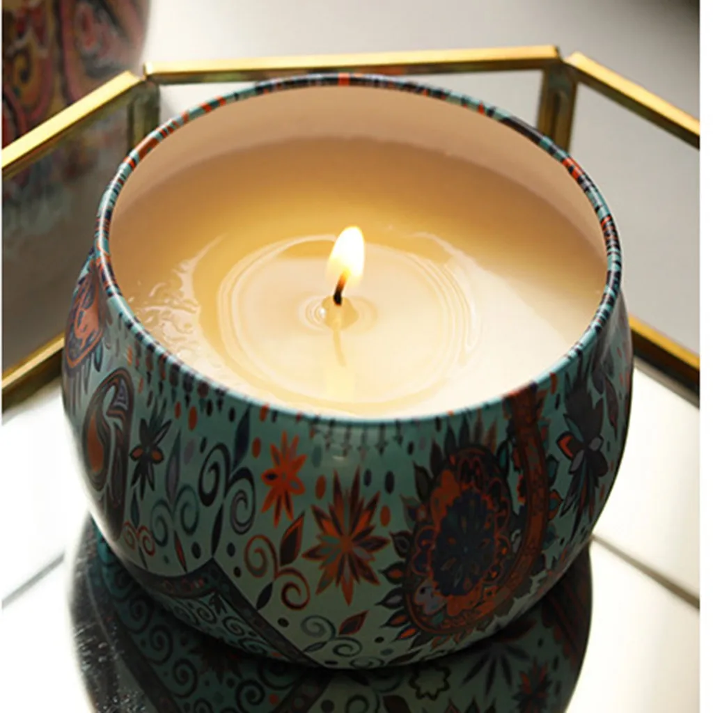 

Scented Candle Gift Set Natural Plant Soy Wax Lavender Gardenia Smokeless Candle Set Aromatherapy Candle Kit #Y5