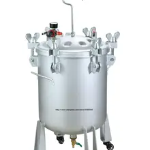 5/10Lt давление горшок пистолет бак шланг с манометром набор хромированный 325л/мин пневматические инструменты