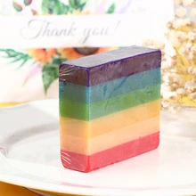 100g arco íris sabão de óleo essencial perfumado limpeza mão banho lavagem do banheiro das crianças limpeza mão