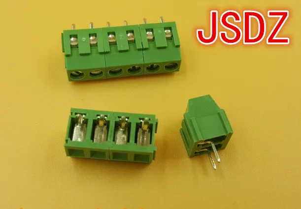 50 шт./лот MG128-2P/3 P/4 P/5 P/6 P Сращивание, винт типа PCB интервал 5,08 соединительные клеммы, терминал Зеленый KF128 зеленая медная ножка
