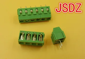 

50PCS/LOT MG128-2P/3P/4P/5P/6P Splicing, screw type PCB spacing 5.08 connector terminals, terminal Green KF128 green Copper foot