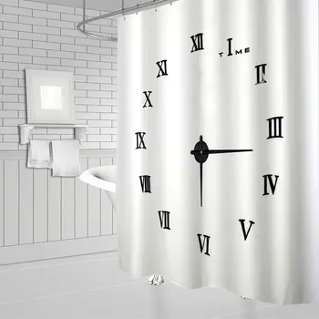 

Unique Minimalist Design Painting Shower Curtain Waterproof Mildew Eco-Friendly Polyester Fabric Home Bathroom With Hooks