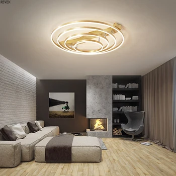 

Modern LED Ceiling light For Living Room Bedroom Study Room Kitchen Golds color surface Ceiling light