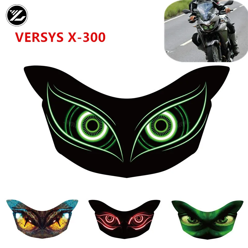 

Для KAWASAKI VERSYS X-300 2017 аксессуары для мотоциклов передняя обтекатель передняя фара Защитная Наклейка защитная наклейка на переднюю фару