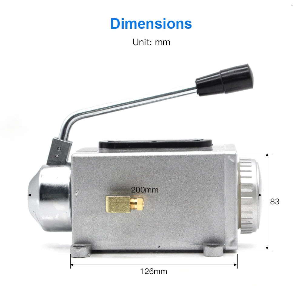 aubalasti lubrificação manual da bomba de óleo da mão cnc porta saída dupla bomba de lubrificação manual