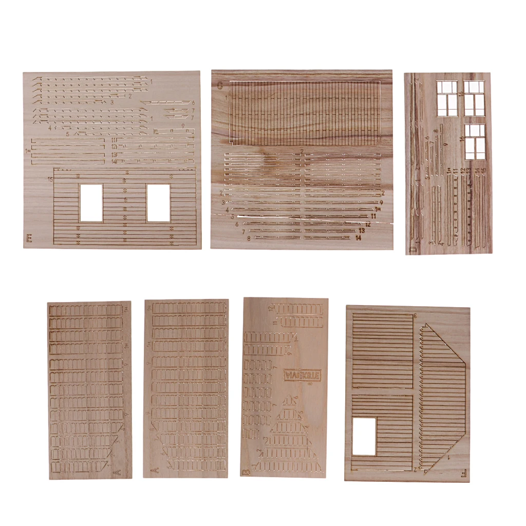 1/35 Wooden European House Diorama Battlefield Ruins Military Architecture Building Scene Model Unpainted DIY Kit Gift