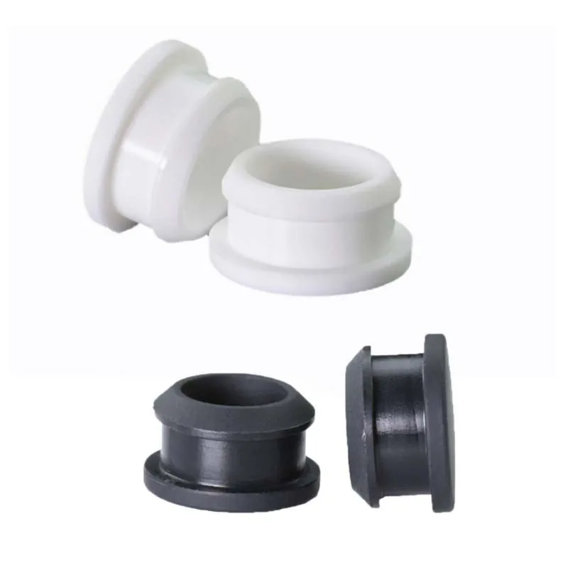 Black Silicone Rubber Hole Plug Snap-on Blanking End Caps Tube Inserts 10mm~30mm 