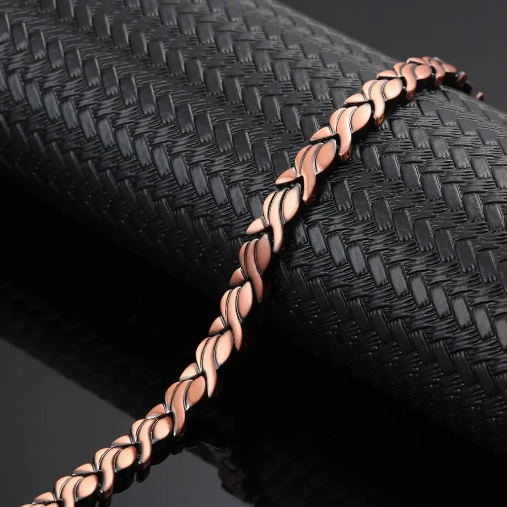 Pure Copper Magnetic Bio Energy Bracelets & Bangles for Women Healing Magnet Bracelet Blood Pressure Female Jewelry Wholesale