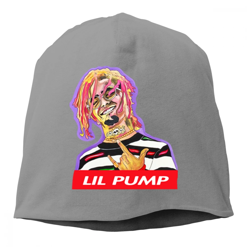 Темно-серый LILPump, вязанная хлопковая шапка, Skullies, унисекс, мужская, женская, хеджирующая шапка, весна, осень, уличная, повседневная, Спортивная, хип-хоп шапка, шапочки - Цвет: Темно-серый