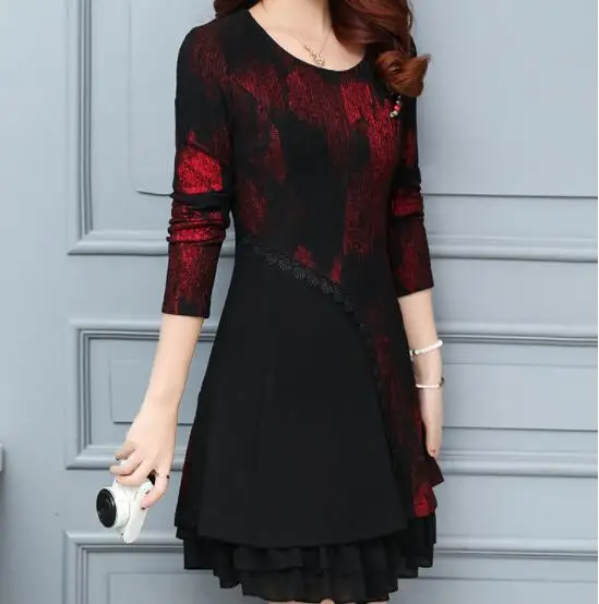 Spring Fashion New Modern Vintage Printed Elegant Dress Ethnic Style Luxury Women's Floral Print Flowy Party A Line Dress AW784