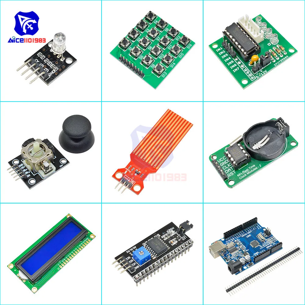 Diymore RFID стартовый набор для Arduino UNO R3 обновленная версия Обучающий набор 830 макетная плата LCD1602 IIC диод светодиодный сервопривод резистор