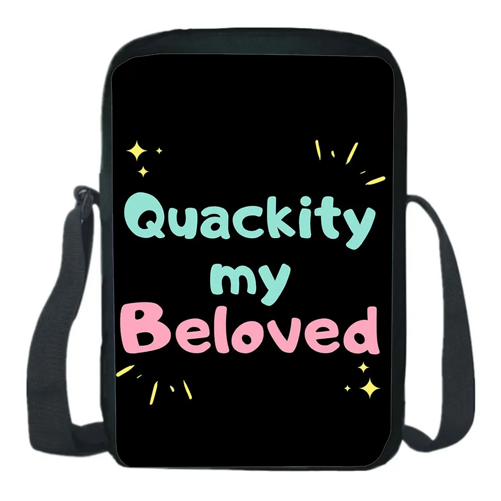 Quackity My Beloved Mini Small Backpack Crossbody Bag School Bag Casual Boy Girl Shoulder Bag Diagonal  Light Phone Bag Mochila