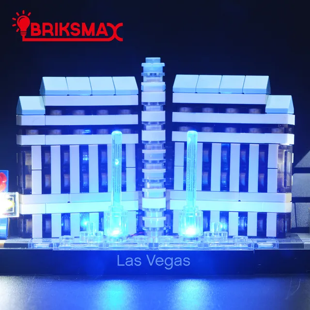 LIGHTAILING Light Set for (Architecture Las Vegas) Building Blocks Model - LED Light Kit Compatible with Lego 21047(NOT Included The Model)