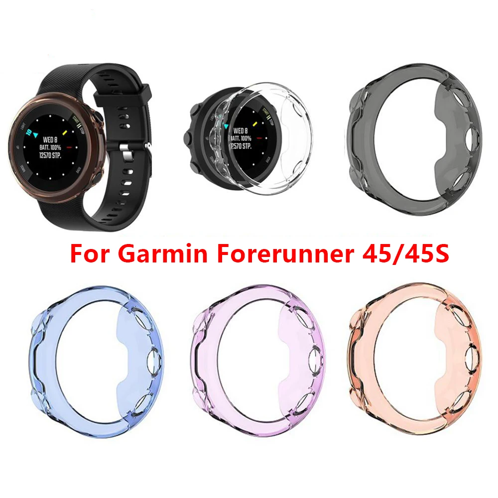 Per Garmin Forerunner 45/45S Custodia Protettiva In Tpu Trasparente, Custodia Protettiva In Tpu Custodia Protettiva Per Garmin Forerunner 45/45S