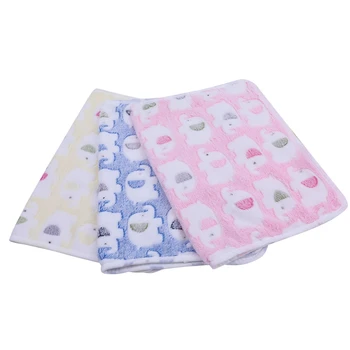 

3 PCS 43 X 35.4Inch Blankets Super Soft Cute Pattern Pet Blanket Coral Fleece Throw for Dog Puppy Cat