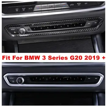 

Central Control Air Conditioning AC Button Control Cover Trim Fit For BMW 3 Series G20 2019 2020 ABS Matte / Carbon Fiber Look